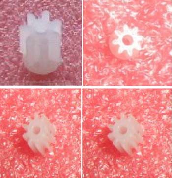 Plastic Single Stage Spur Gear M: 0.3 Teeth: 7~12T